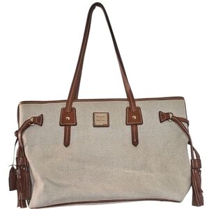 Dooney & Bourke Tan and Brown Tote Bag